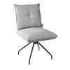 STUHL  in Stahl Struktur Metall, Textil  - Hellgrau/Schwarz, Design, Textil/Metall (50/90/70cm) - Dieter Knoll