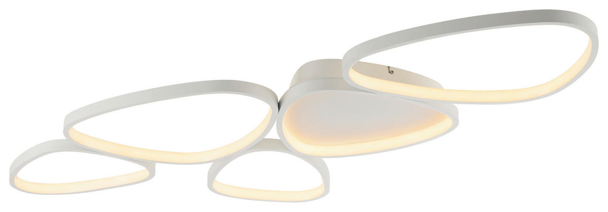 LED-DECKENLEUCHTE    116,5/56,5/6,5 cm  - Weiss, Design, Kunststoff/Metall (116,5/56,5/6,5cm)