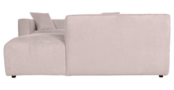 WOHNLANDSCHAFT  in Chenille Rosa  - Schwarz/Rosa, MODERN, Kunststoff/Textil (225/356/178cm) - Carryhome