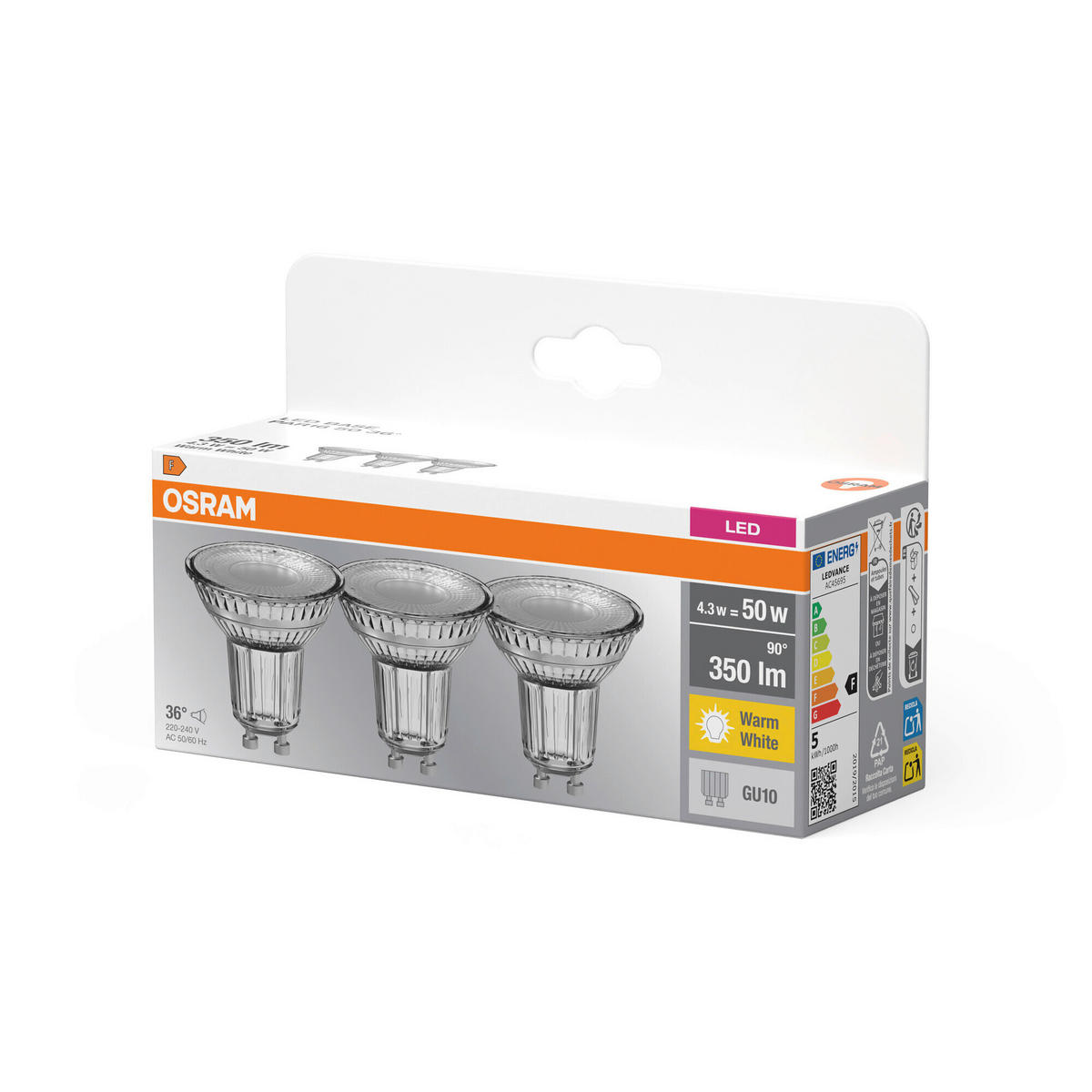 LED-LEUCHTMITTEL  - Klar, Basics, Glas (5/5,4cm) - Osram
