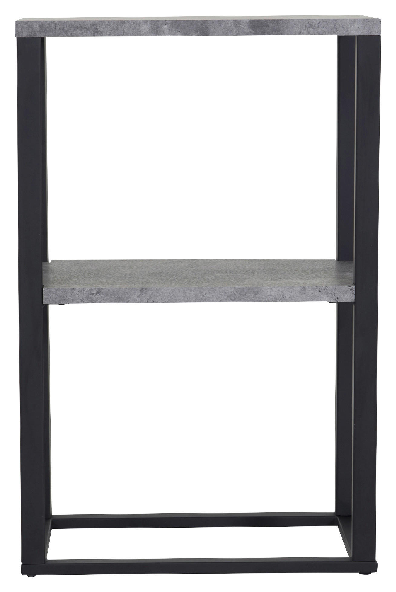 Livetastic Nachttisch Schwarz, Grau 30x70x45 cm