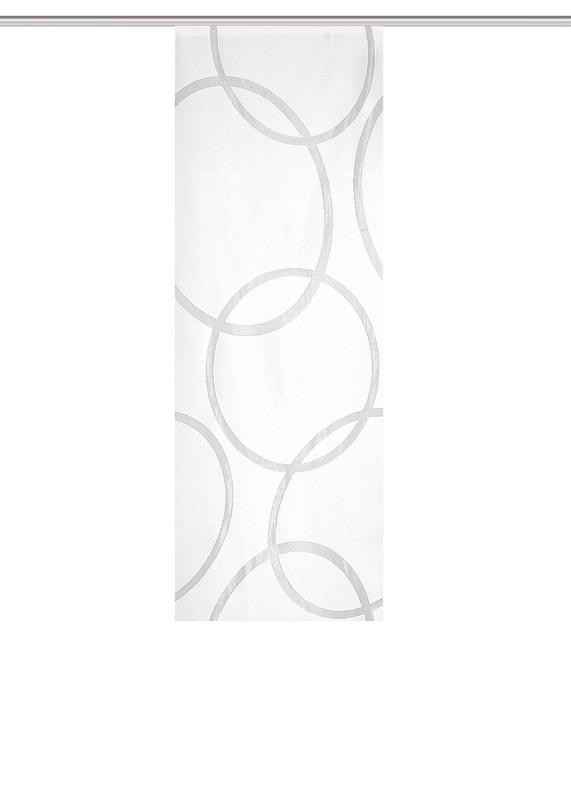 FLÄCHENVORHANG   blickdicht   57/175 cm  - Weiß, Basics, Textil (57/175cm)