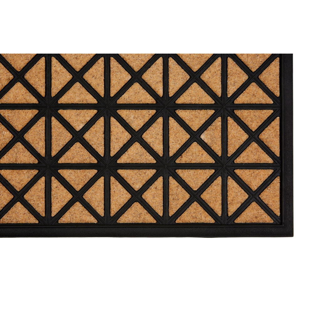 Thumbnail - Esposa FUßMATTE Border Graph, Natur, Kunststoff, Textil, Struktur, rechteckig, 45x75 cm, schmutzabweisend, für Fußbodenh...