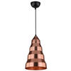 PENDELLEUCHTE 20/20/130 cm  - Kupferfarben, Design, Metall (20/20/130cm)