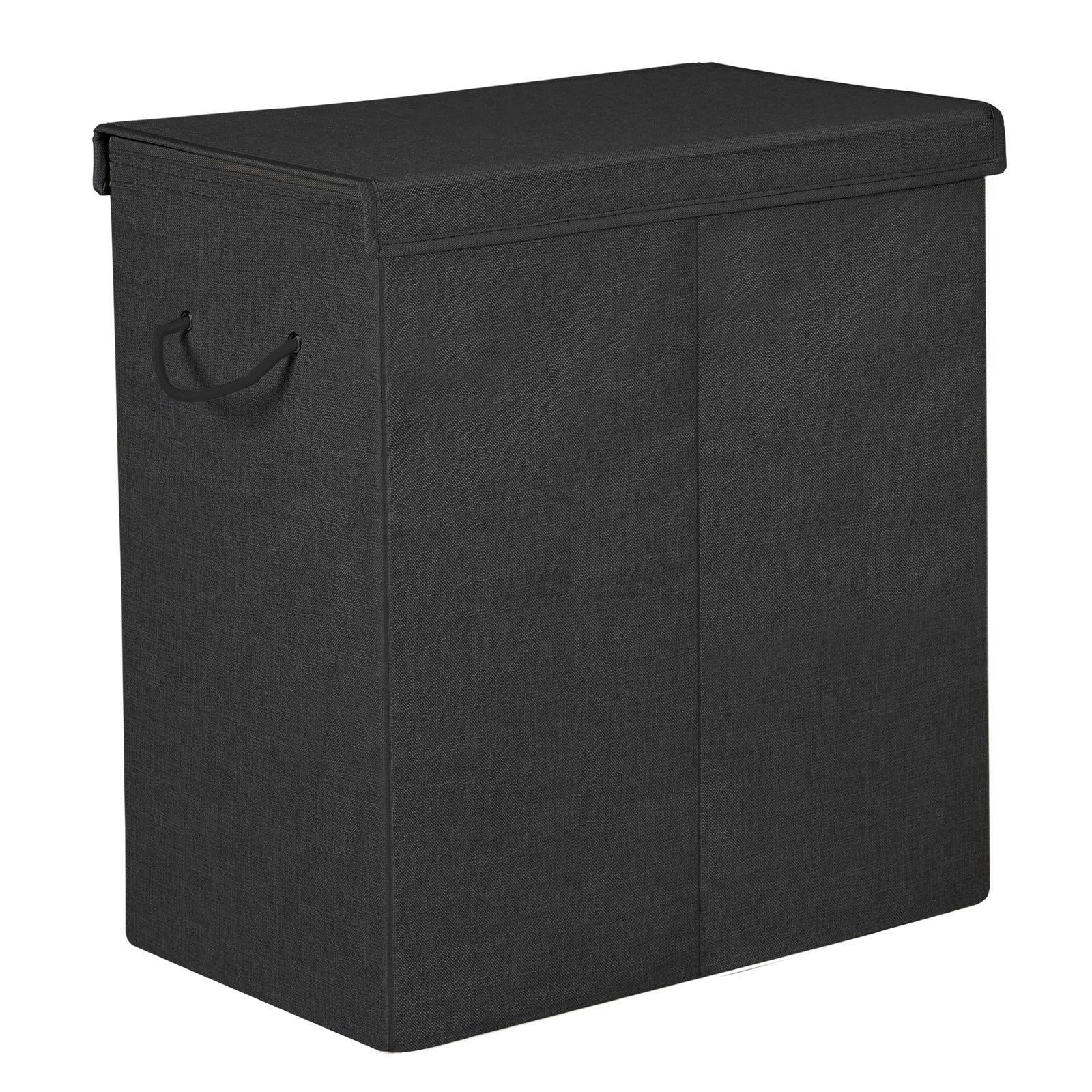 WÄSCHEKORB - Schwarz, Basics, Holzwerkstoff/Textil (60/66/36cm)