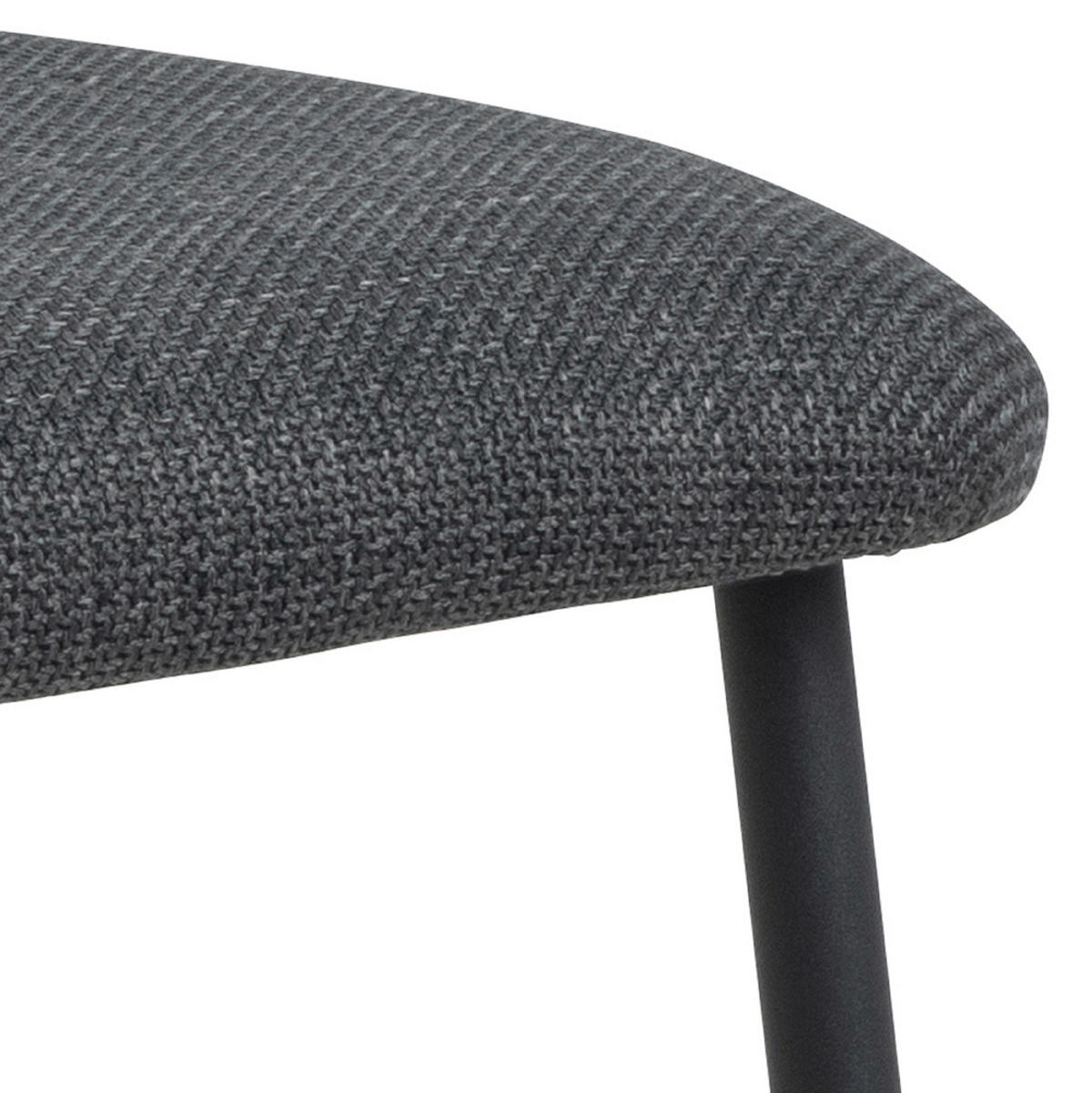 ŽIDLE, tmavě šedá - černá/tmavě šedá, Design, kov/textil (43,5/78,5/53cm) - MID.YOU