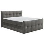 BOXSPRINGBETT 180/200 cm  in Anthrazit  - Anthrazit/Schwarz, KONVENTIONELL, Kunststoff/Textil (180/200cm) - Esposa