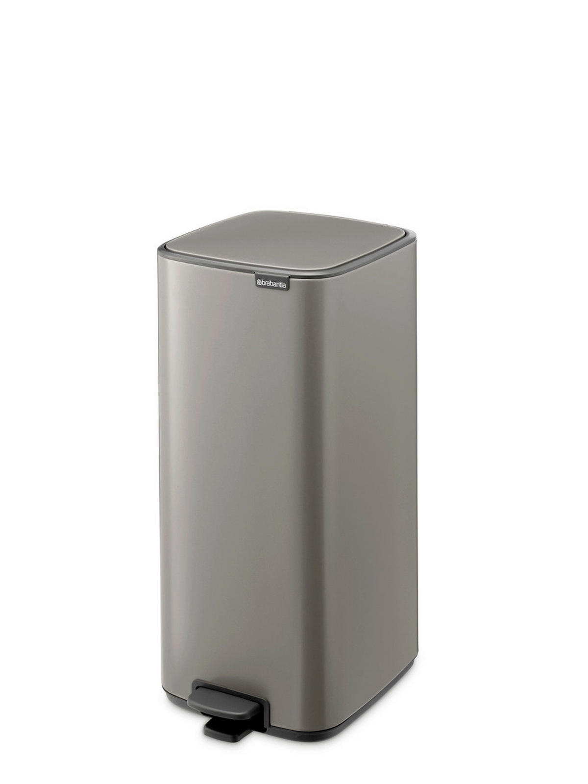 KANTA SA PAPUČICOM  30 l   - antracit/platinasta, Dizajnerski, metal/plastika (28,8/64,7/35,8cm) - Brabantia