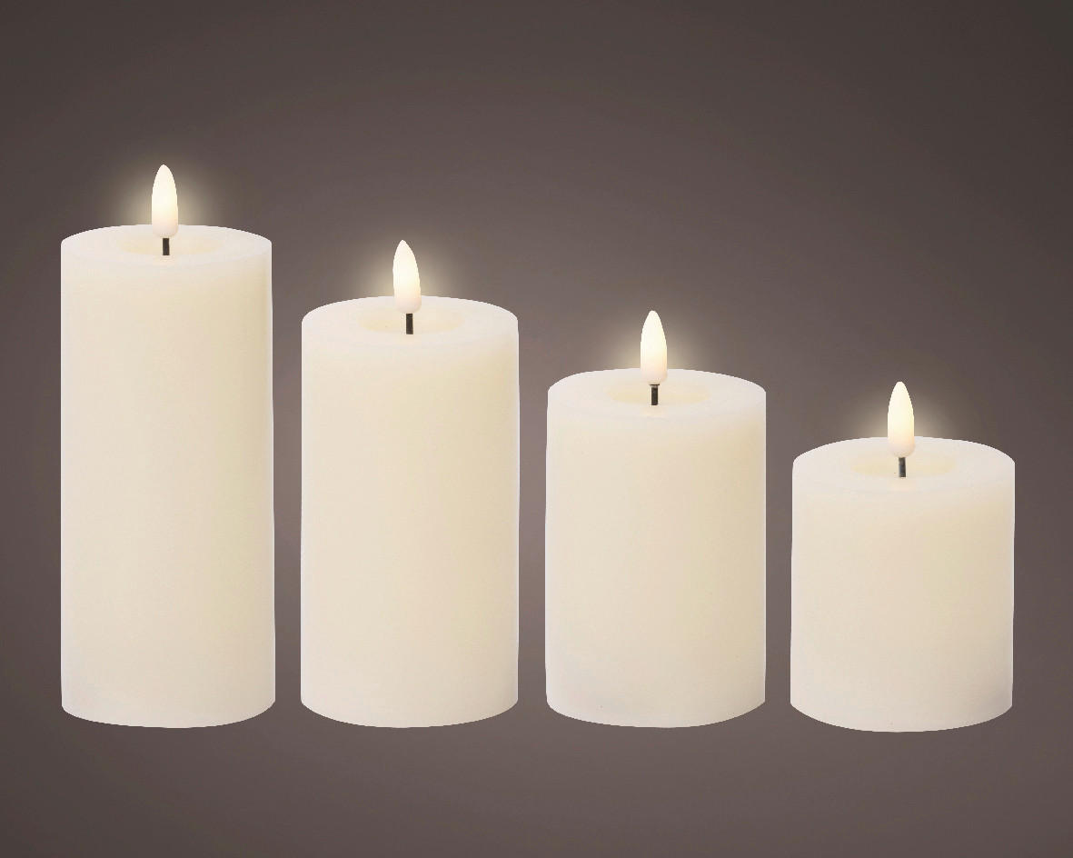 LED GYERTYA SZETT  - Basics (7,00/7,00/17,50cm)