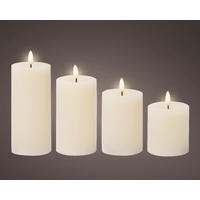 LED GYERTYA SZETT  - Basics (7,00/7,00/17,50cm)