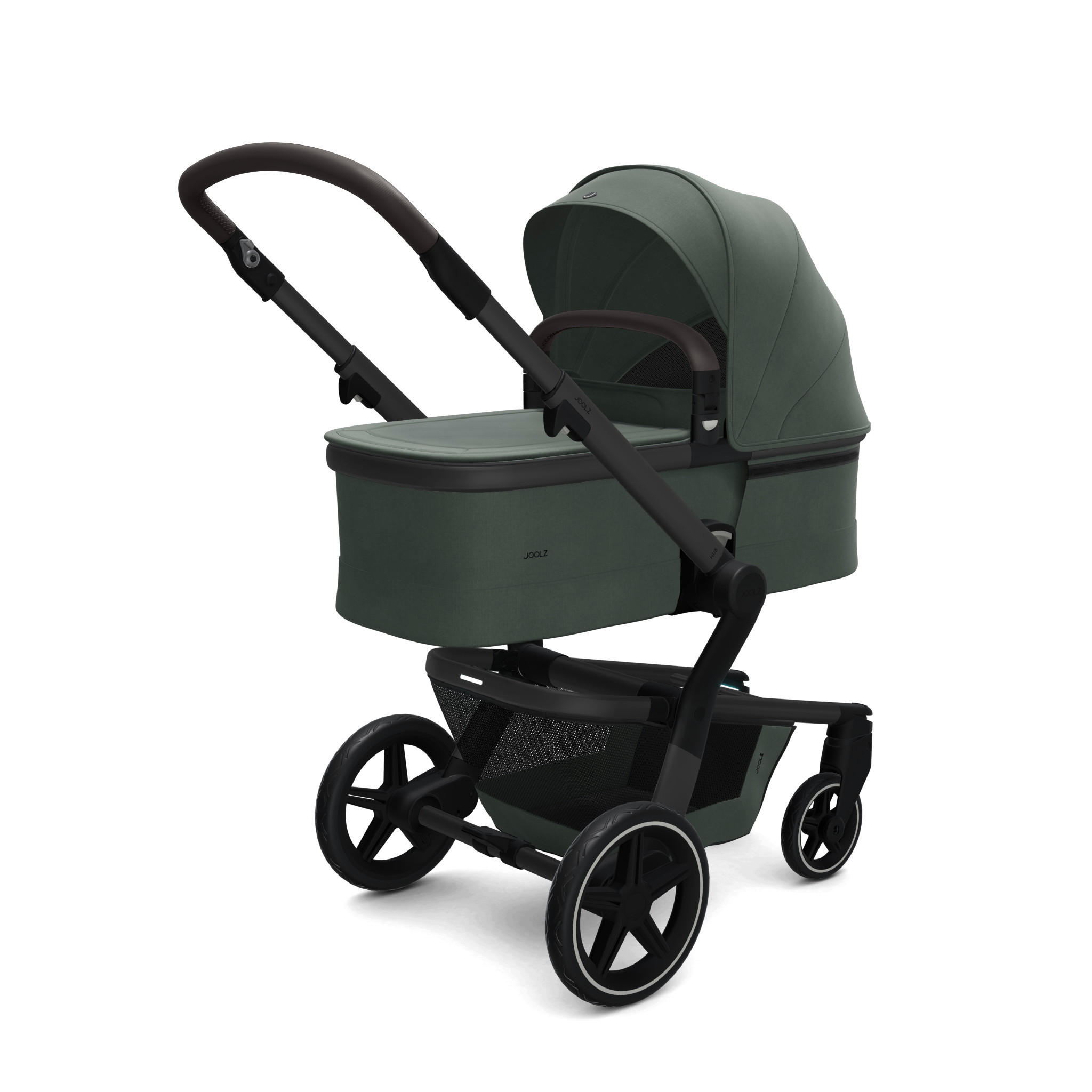 LIEGEWANNE Hub+  - Dunkelgrün, Basics, Textil (40/34-61/82cm) - Joolz