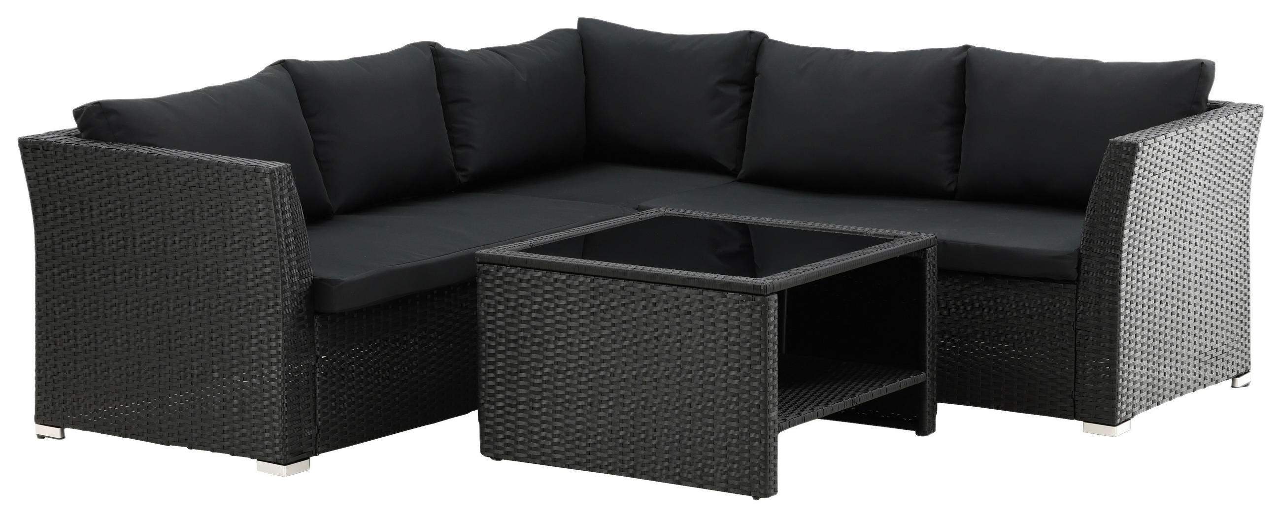 LOUNGEGRUPP  - svart, Klassisk, plast - Gardenson