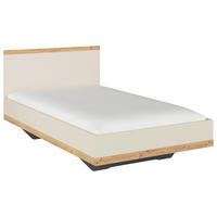 BETT 120/200 cm,  in Champagner, Eiche Artisan,  - Champagner/Eiche Artisan, Design (120/200cm) - Stylife