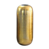 Vază 60 cm  - auriu, Design, metal (25/25/60cm) - MID.YOU