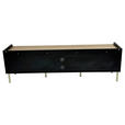 LOWBOARD SNOW in 180/54/40 cm - Eichefarben/Schwarz, Design, Holzwerkstoff/Metall (180/54/40cm) - Xora