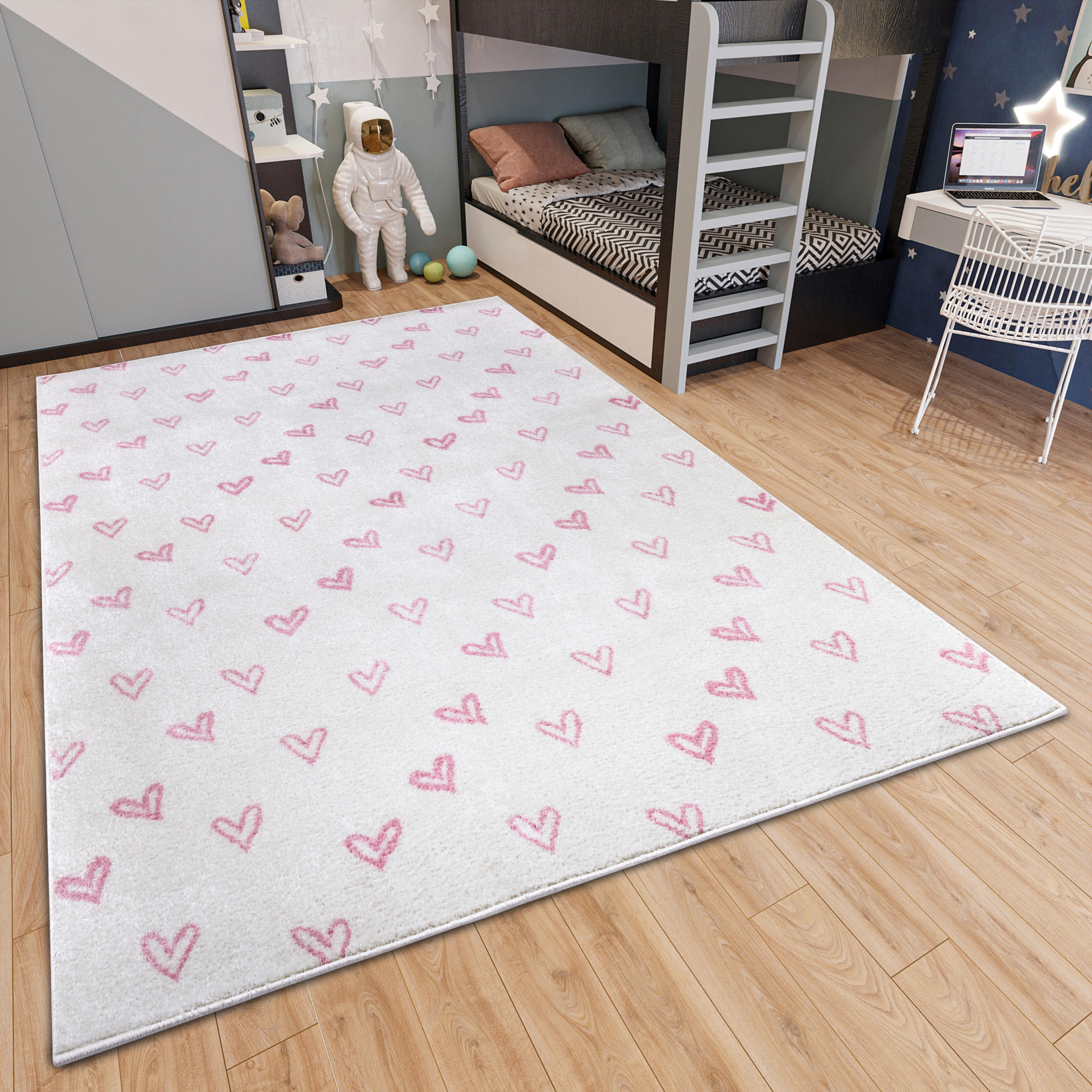 KINDERTEPPICH 160/235 cm Adventures  - Hellrosa/Creme, Trend, Kunststoff/Textil (160/235cm) - Ben'n'jen