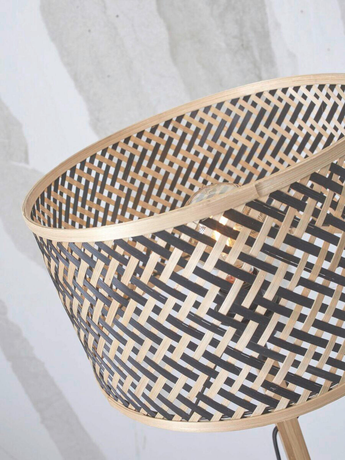 STOJACÍ LAMPA, 58/32/150 cm - černá/přírodní barvy, Trend (58/32/150cm) - Good & Mojo