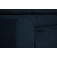 ECKSOFA in Chenille Dunkelblau  280/205 cm  - Schwarz/Dunkelblau, Design, Textil/Metall (280/205cm) - Xora