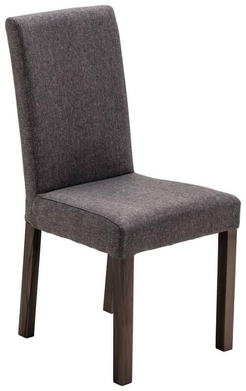 STUHL Webstoff Anthrazit, Buche Kolonial - Anthrazit/Buche Kolonial, KONVENTIONELL, Holz/Textil (44/92/57cm) - Carryhome