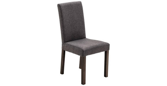 STUHL Webstoff Anthrazit, Buche Kolonial - Anthrazit/Buche Kolonial, KONVENTIONELL, Holz/Textil (44/92/57cm) - Carryhome