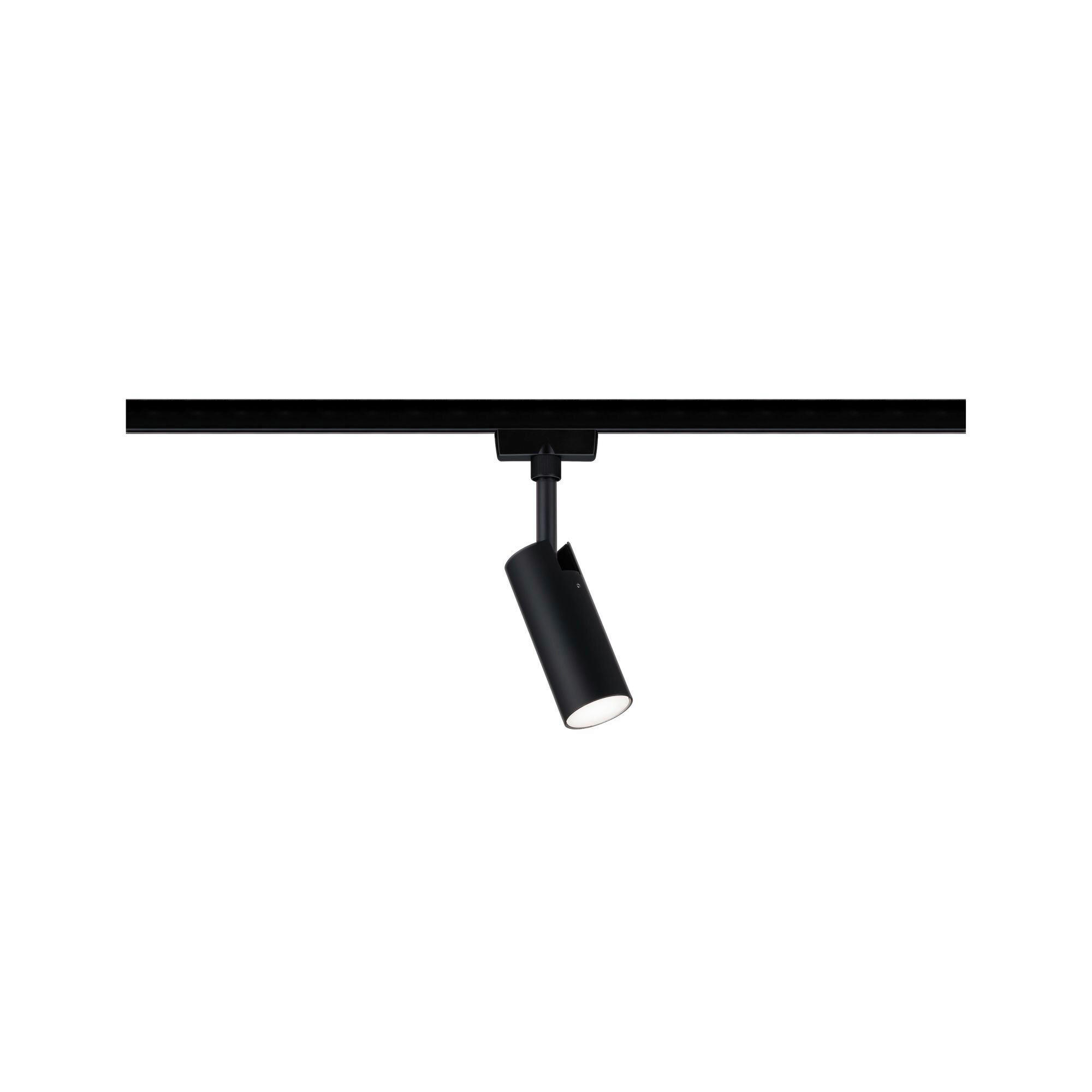 SCHIENENSYSTEM-STRAHLER Tubo 4.2/18.6/10.5 cm   - Schwarz, Design, Kunststoff/Metall (4.2/18.6/10.5cm) - Paulmann