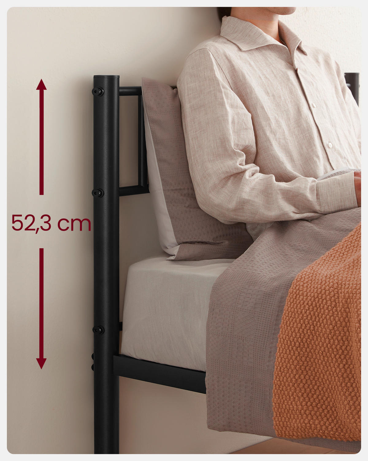 KOVOVÁ POSTEL, 90/200 cm černá - černá, Basics, kov (90/200cm) - Boxxx