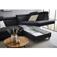 ECKSOFA in Samt Graphitfarben  - Graphitfarben, Design, Holz/Textil (261/206cm) - Venda