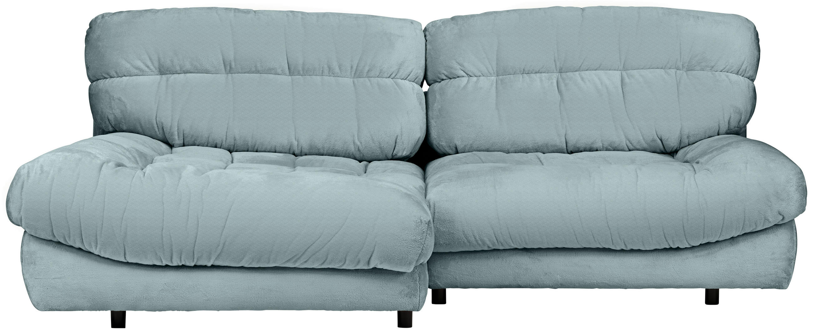 HÖRNSOFFA i plysch mintgrön  - mintgrön/svart, Design, textil/plast (170/250cm) - MID.YOU