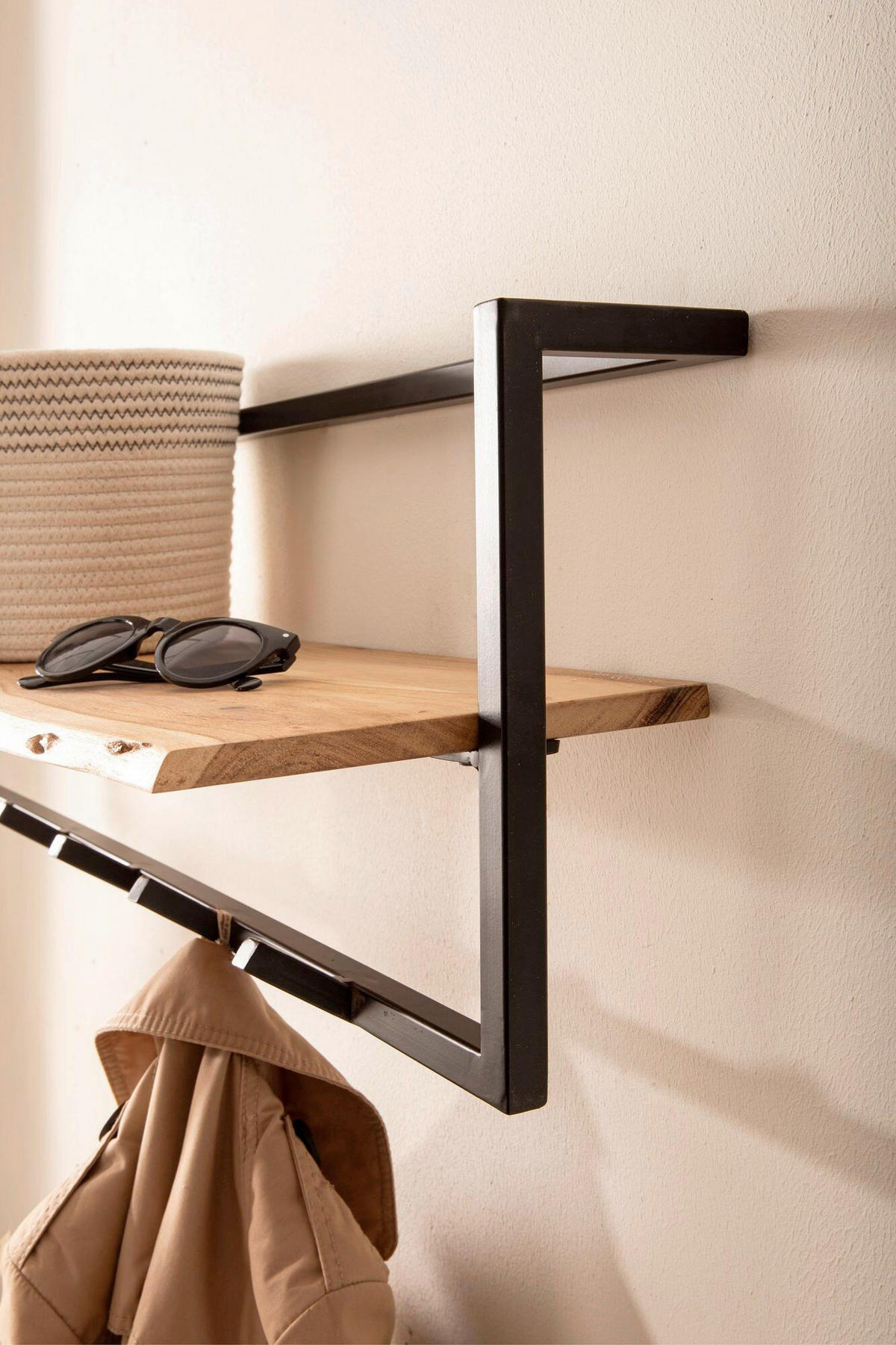 GARDEROBE  in 100/32/25 cm  - Akaziefarben, Design, Holz (100/32/25cm) - Livetastic
