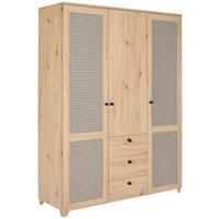 BABYKLEIDERSCHRANK Clair  - Anthrazit/Eiche Artisan, Basics, Holzwerkstoff/Metall (148/198/51cm) - Jimmylee