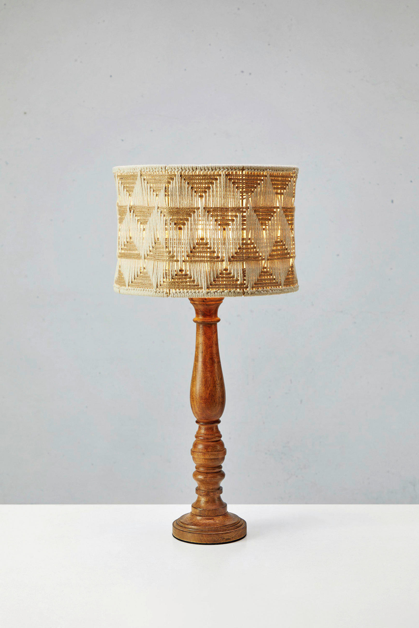 TISCHLEUCHTE Ano 30/62,5 cm   - Beige/Weiß, Basics, Holz/Textil (30/62,5cm) - Markslöjd
