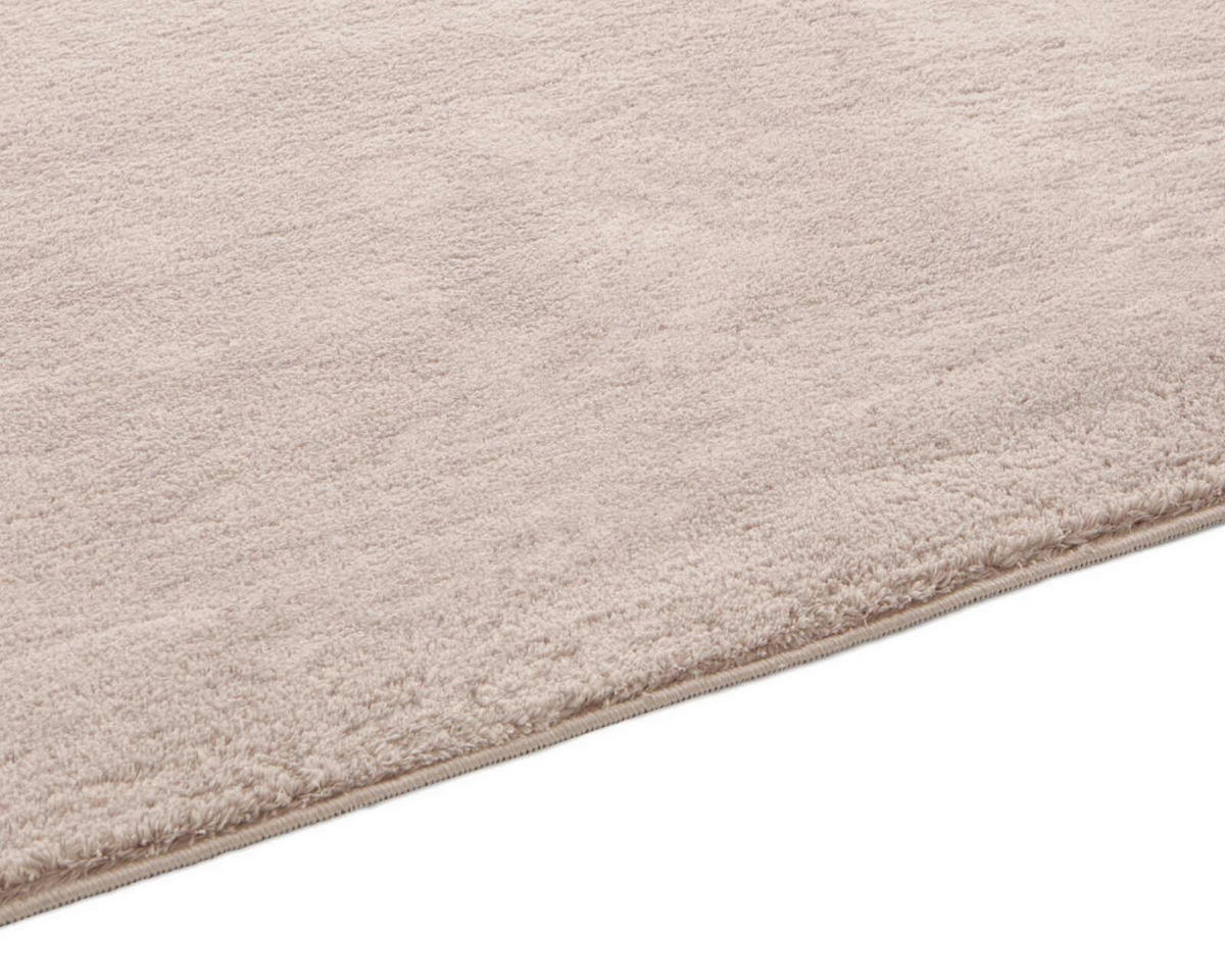 WEBTEPPICH Wohnzimmer 80 cm Fiona Beige rund  - Beige, KONVENTIONELL, Textil (80cm) - Novel