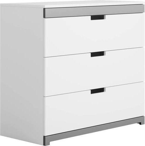 DĚTSKÁ KOMODA  - šedá/bílá, Moderní, kompozitní dřevo (100/90,5/57,5cm) - MID.YOU