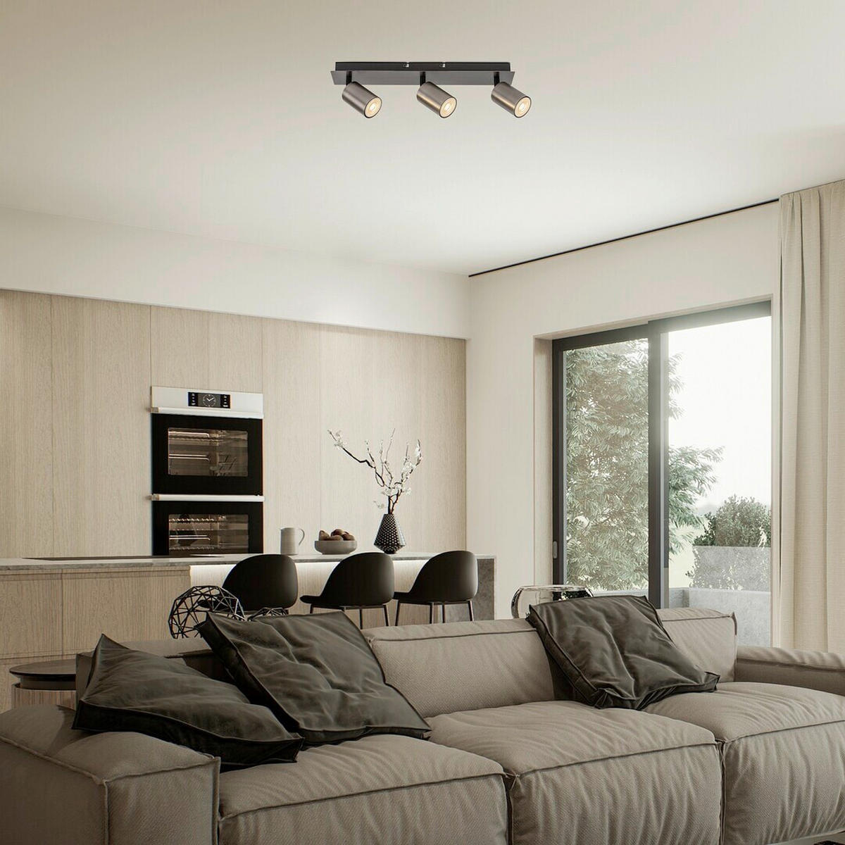 REFLEKTOR GERHARD  - boja nerđajućeg čelika, Osnovno, metal (43cm)