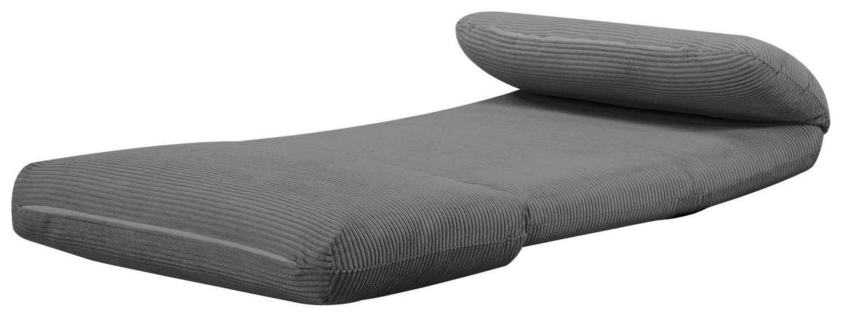 SCHLAFSESSEL in Cord Dunkelgrau  - Dunkelgrau, Design, Textil/Metall (82/58/78cm) - Livetastic