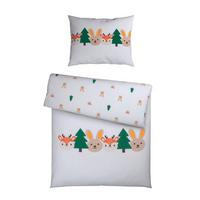 BABYBETTWÄSCHE Waldtiere Satin 100/135 cm  - Beige/Weiß, Basics, Textil (100/135cm) - Patinio