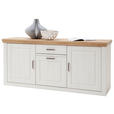 SIDEBOARD Brixen 183/85/50 cm 1 Schublade(n)  - Eichefarben/Schwarz, Basics, Holzwerkstoff/Metall (183/85/50cm) - Landscape