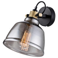 WANDLEUCHTE 20/27/25 cm   - Messingfarben/Schwarz, Trend, Glas/Metall (20/27/25cm) - MAYTONI