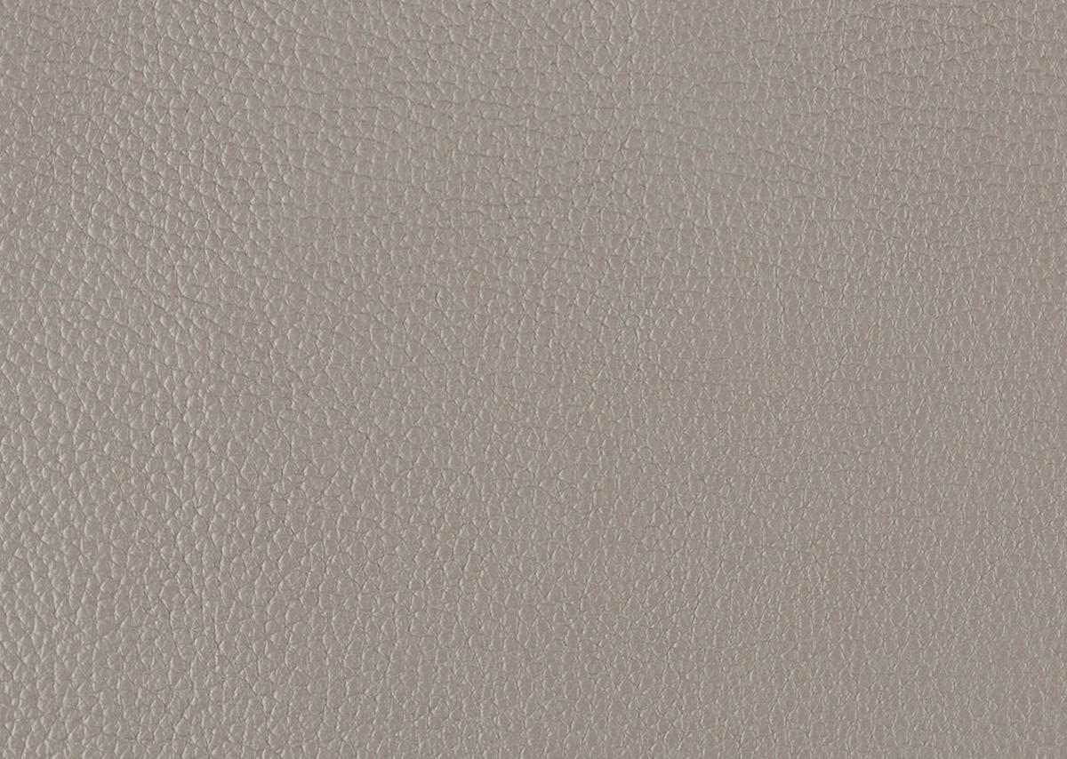 2,5-SITZER in Echtleder Graubraun  - Graubraun/Schwarz, Design, Leder/Metall (200/102/92cm) - Johann Jakob