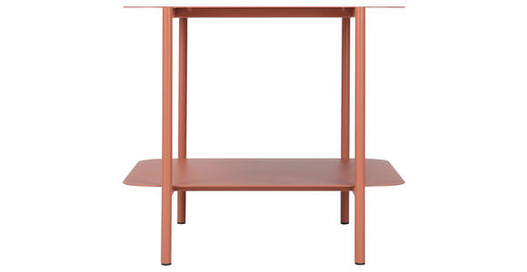 BEISTELLTISCH 48,4/45/40 cm Terracotta quadratisch  - Terracotta, Design, Metall (48,4/45/40cm) - Carryhome
