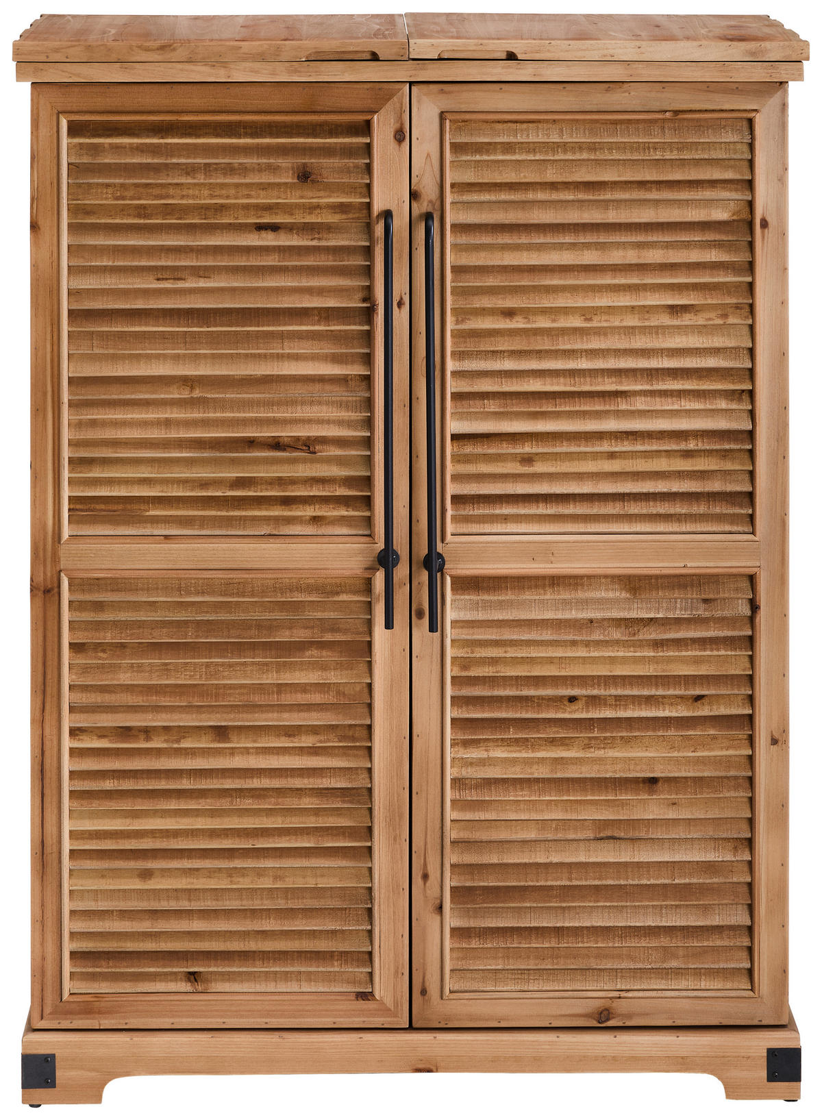 BARSCHRANK Tanne massiv Naturfarben  - Schwarz/Naturfarben, LIFESTYLE, Holz/Metall (90/123/50cm) - Landscape
