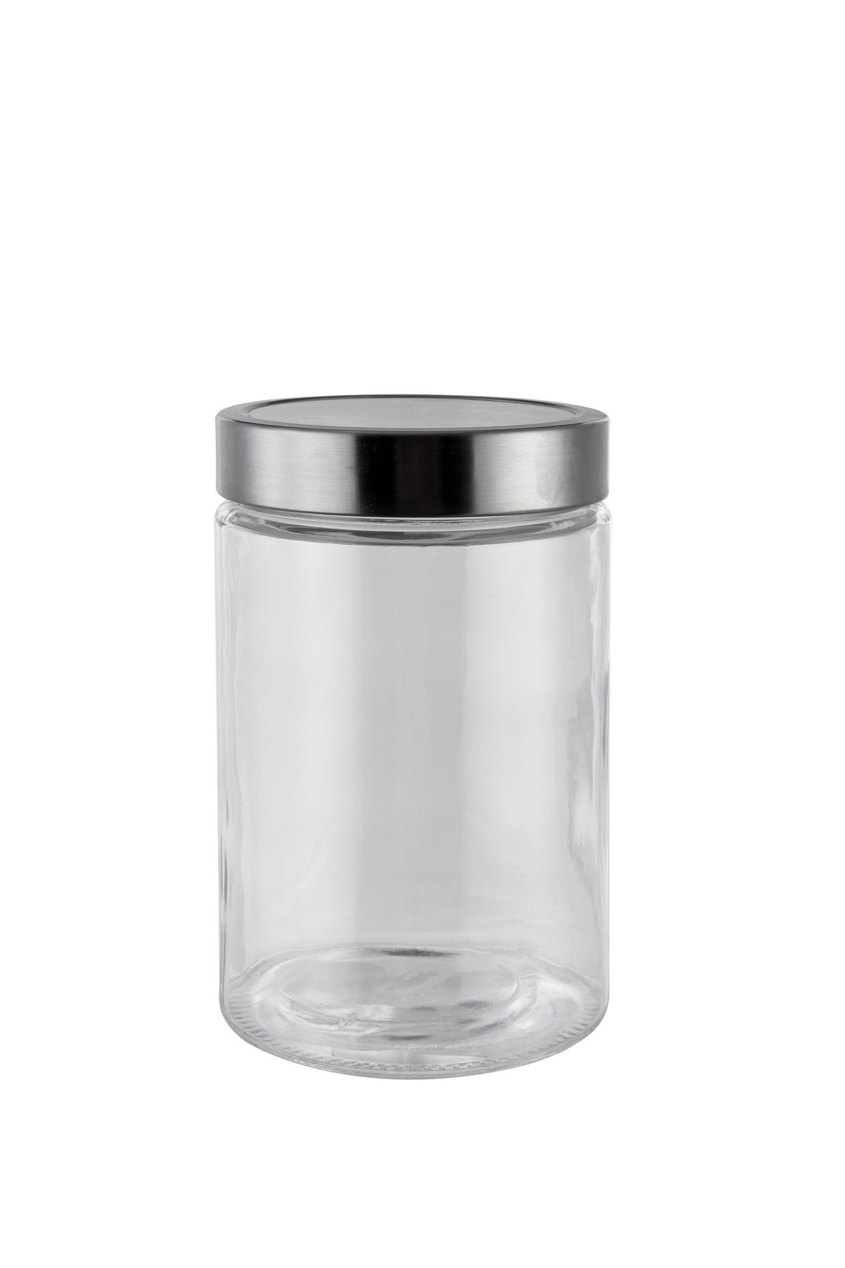 DÓZA NA POTRAVINY  - čiré/barvy nerez oceli, Basics, kov/plast (11/17cm) - Boxxx