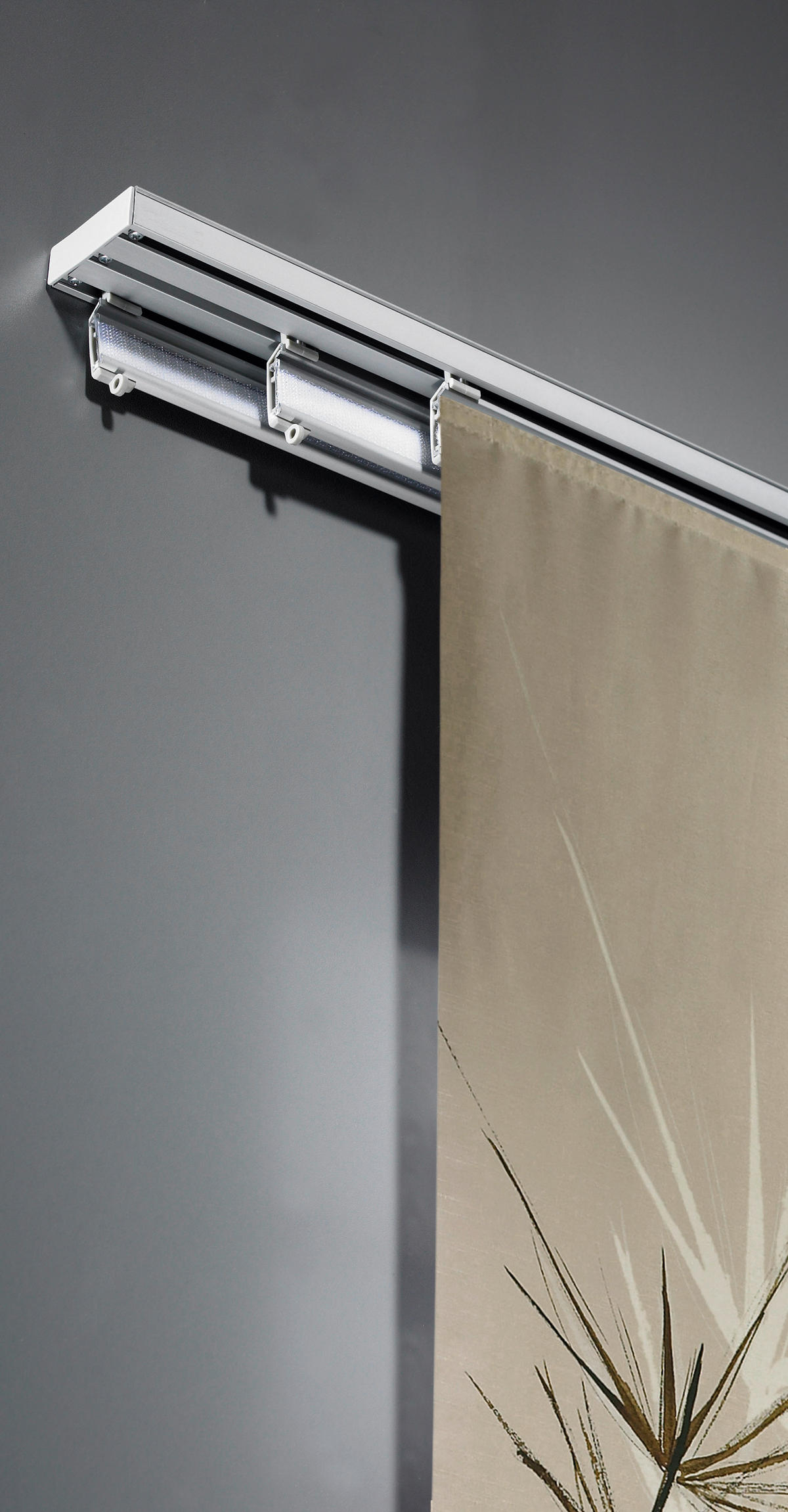 FLÄCHENVORHANGSCHIENE  160 cm  - Weiß, Design, Metall (160cm) - Homeware