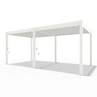 PERGOLA 300/255/600 cm   - Weiß Hochglanz, Basics, Metall (300/255/600cm) - Gardenson