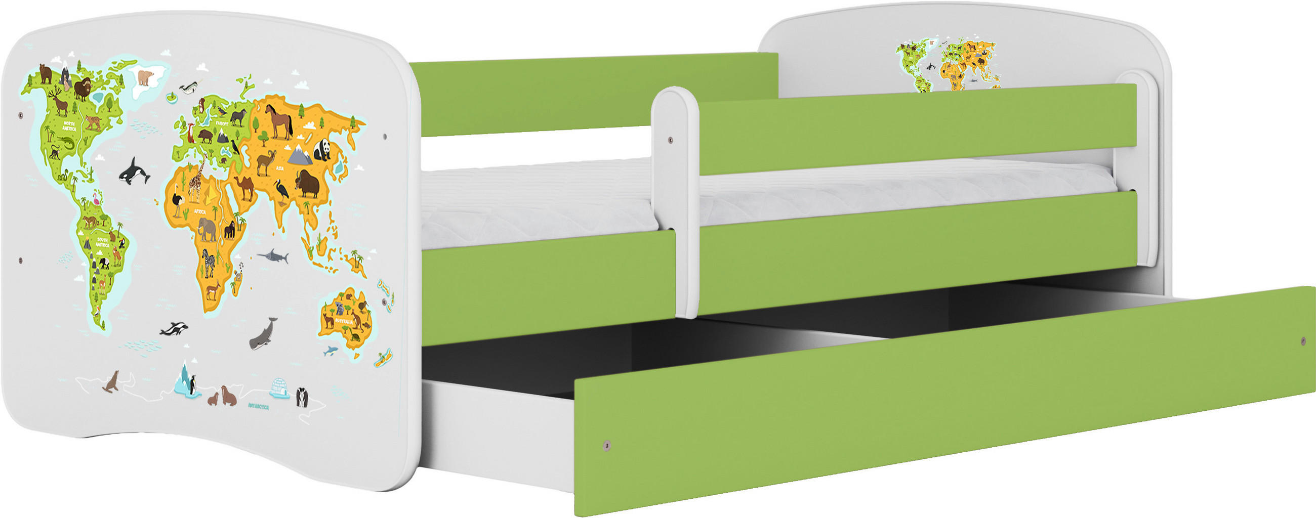 KINDER-/JUNIORBETT - Birkefarben/Weiß, MODERN, Holz/Holzwerkstoff (80/160cm) - MID.YOU