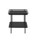 BEISTELLTISCH 45/45/44,3 cm Schwarz quadratisch  - Schwarz, Basics, Metall (45/45/44,3cm) - Xora