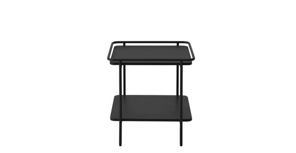 BEISTELLTISCH 45/45/44,3 cm Schwarz quadratisch - Schwarz, Basics, Metall (45/45/44,3cm) - Xora