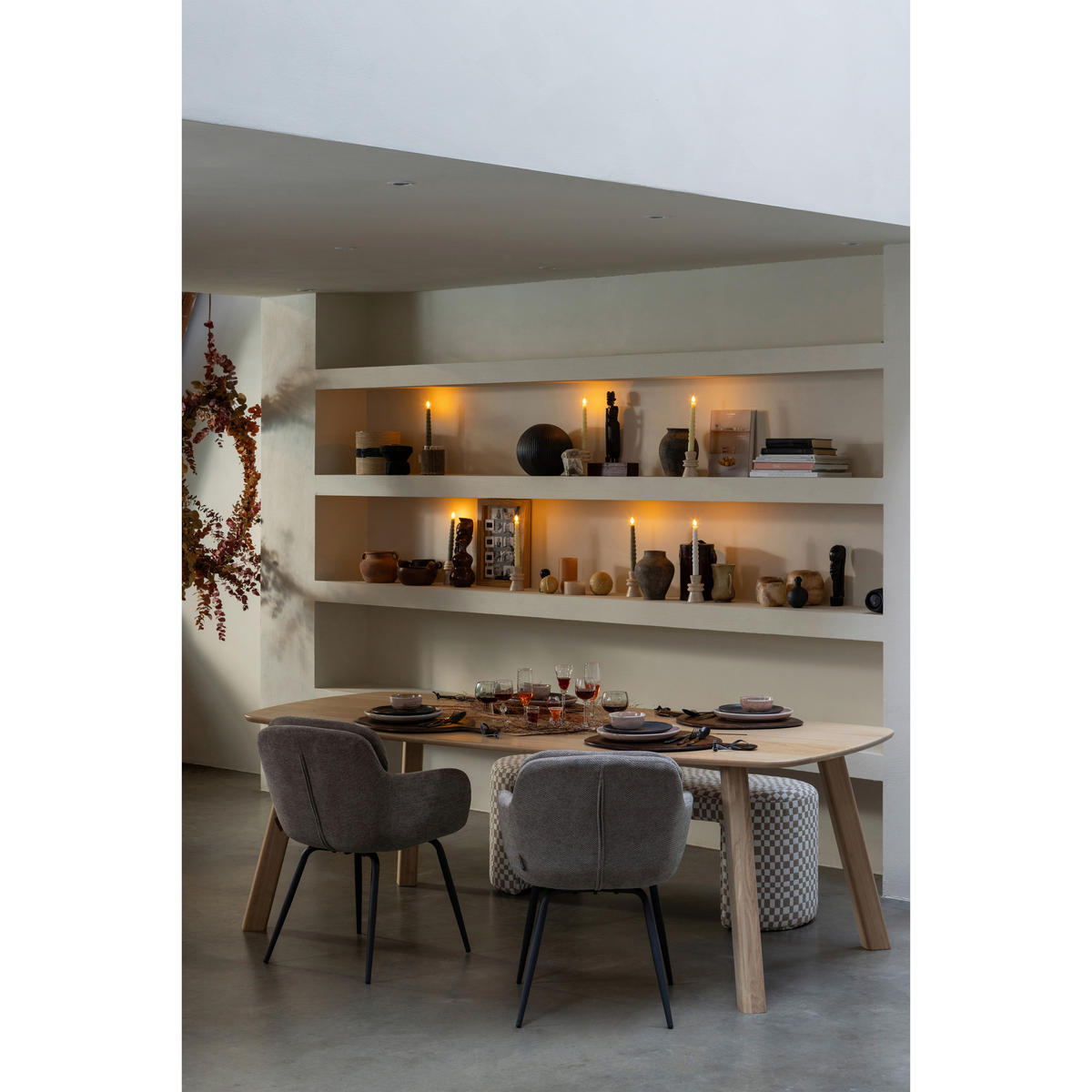 ARMLEHNSTUHL-SET 2 Stück  Chenille  - Sandfarben/Schwarz, MODERN, Textil/Metall (57/82/59cm) - Livetastic