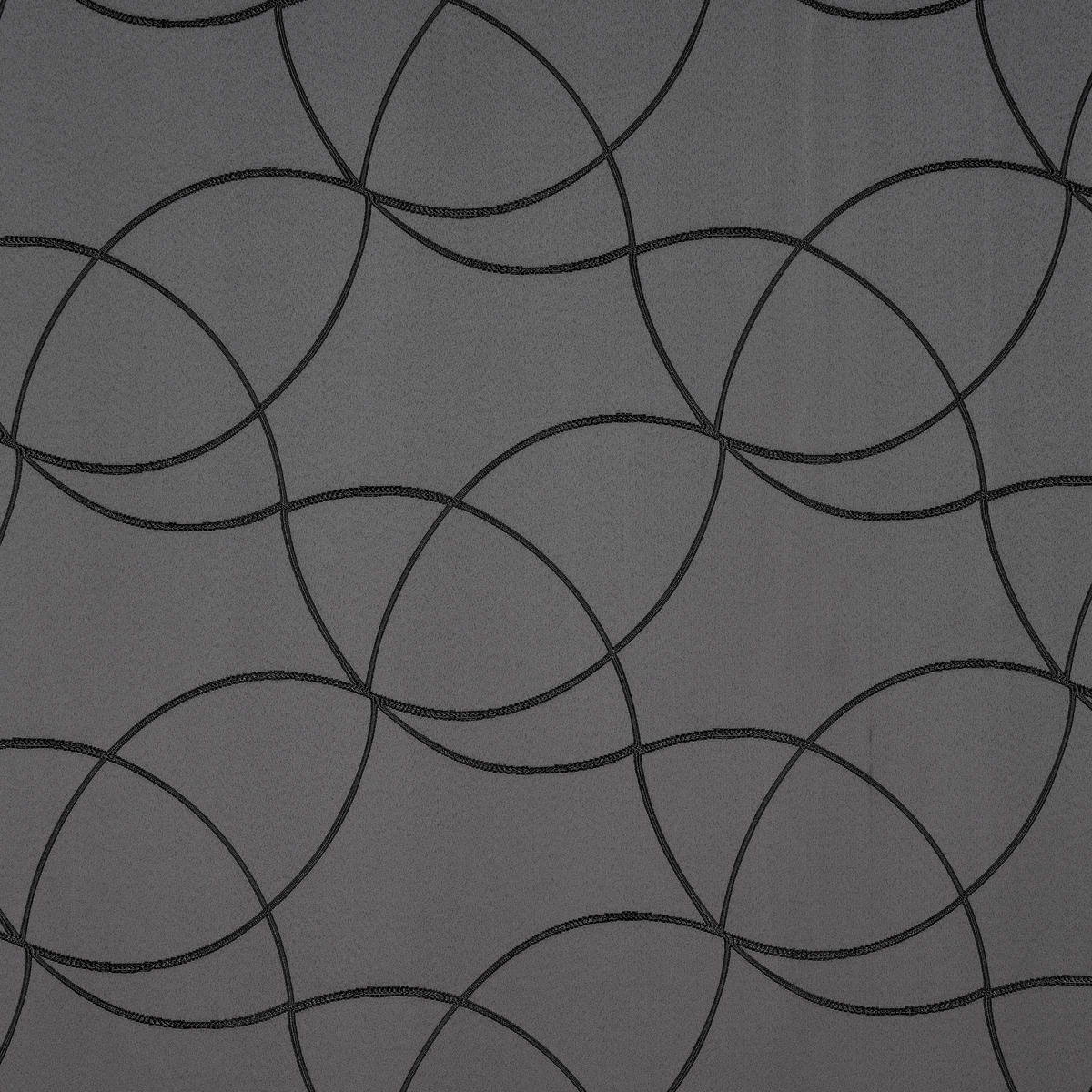 FERTIGVORHANG  blickdicht   140/245 cm  - Schwarz, KONVENTIONELL, Textil (140/245cm) - Dieter Knoll