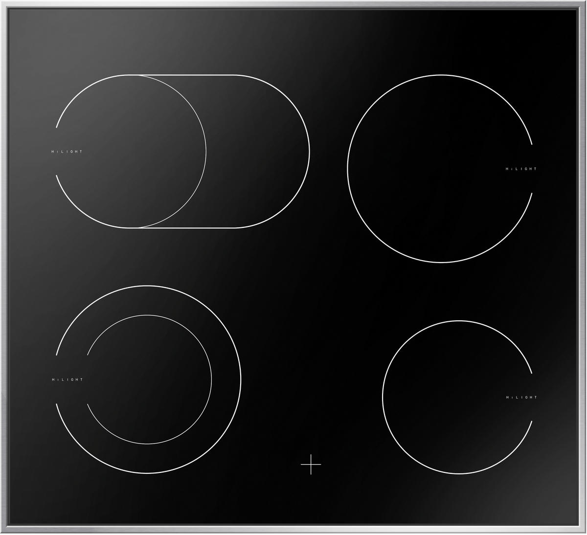 HERDSET 90300  - Edelstahlfarben, Basics, Glas/Metall (59,5/59,5/55cm) - Mican